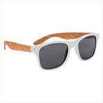 White Frames with Bamboo Look Temples Side